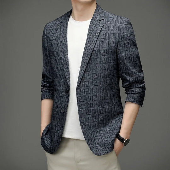 Stefano | Modern Blazer with Geometric Pattern