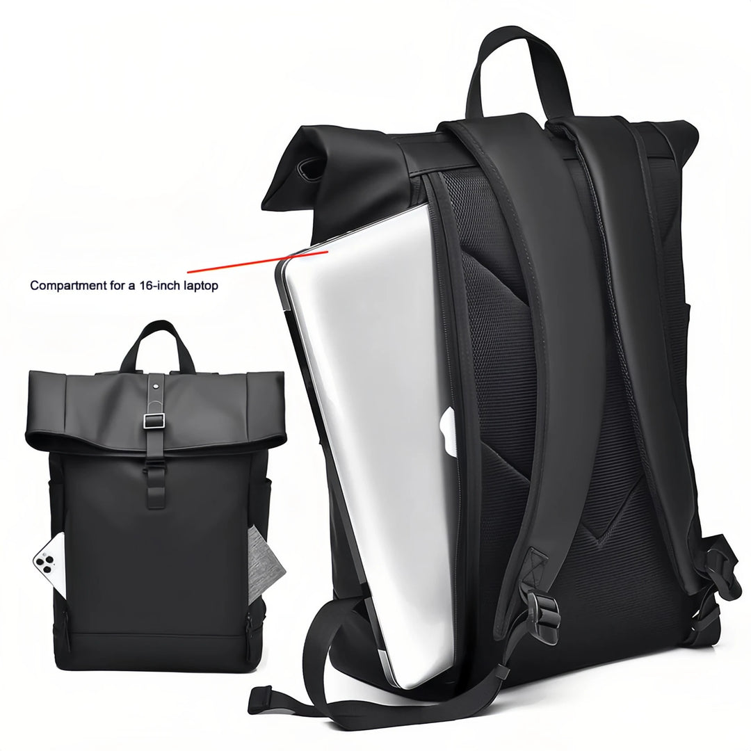 Unisex 16 Inch Laptop Backpack – Expandable Duffel Backpack with Breathable Back Panel – School Bag, Work Bag, and Travel Bag.