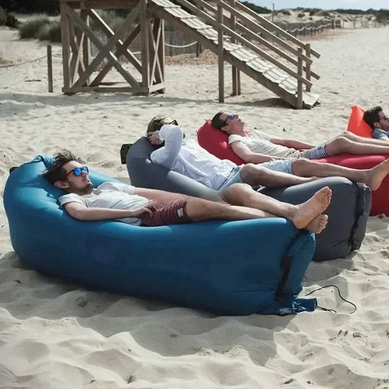 Luftnest Relo Foldable Air Sofa | Inflatable Outdoor Lounger | Quick Fill, Lightweight & Portable | Park Beach Garden