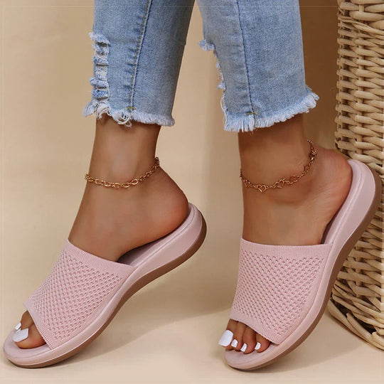 Women's orthopedic slippers with soft sole and breathable upper - comfortable for summer