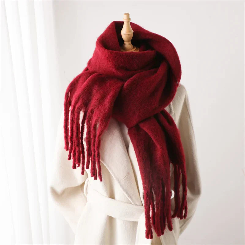 Colorful Winter Scarf for Women with Fringe Finish | Ideal for the Cold Season