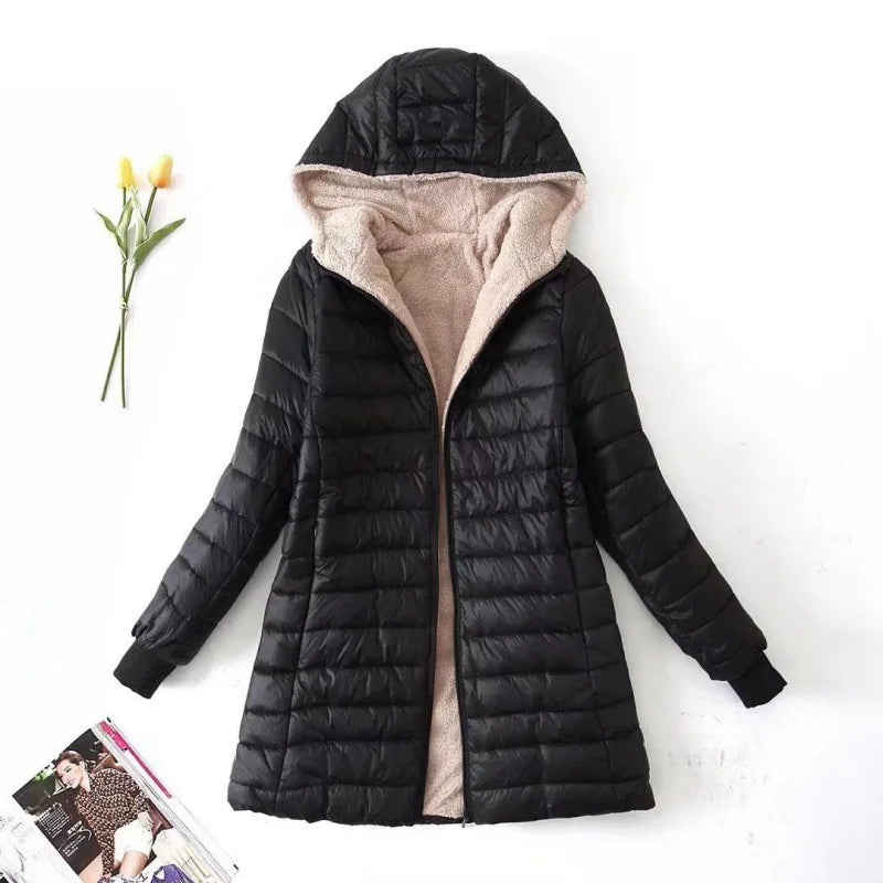 Women's Winter Fleece Jacket | With Hood