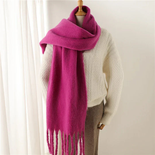 Colorful Winter Scarf for Women with Fringe Finish | Ideal for the Cold Season