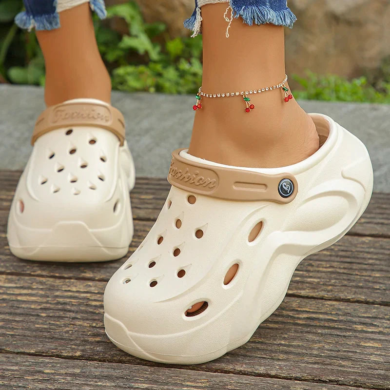 Women's Sandals Clogs with Perforation