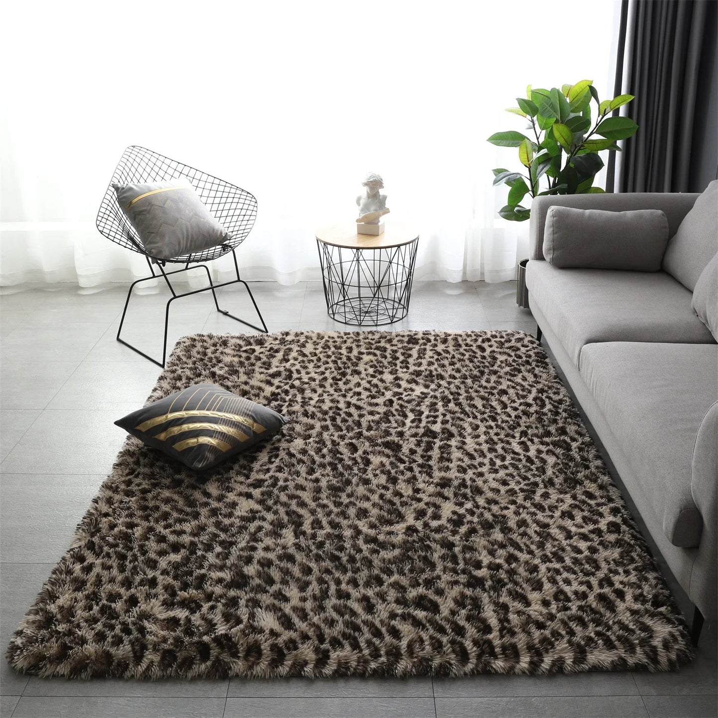Lumivex Fluffy Shaggy Rug | Extra Soft Plush Area Carpet | Cozy Living Room & Bedroom Floor Rug