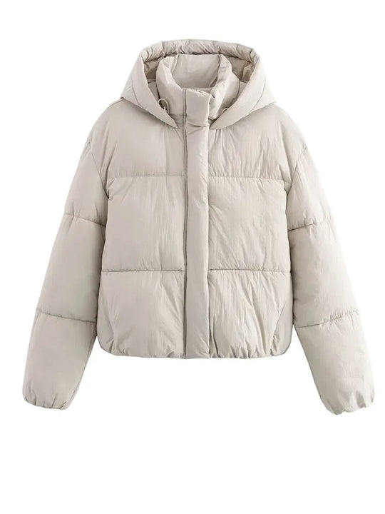 Women's Puffer Jacket | Hooded with Thick Padded Construction | Warm Winter Coat