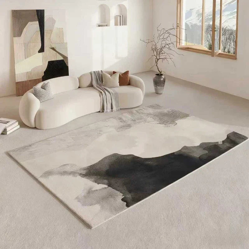 Irmane Wabi Sabi Area Rug | Soft Non-Slip Organic Design Carpet | Minimalist Living Room & Bedroom Floor Rug
