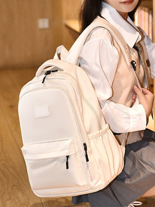 Classic school backpack with spacious pockets