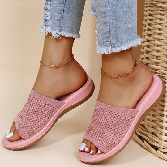 Women's orthopedic slippers with soft sole and breathable upper - comfortable for summer