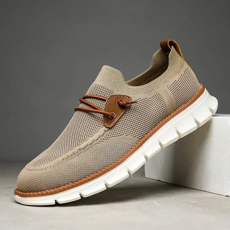 Men's Lightweight Slip-On Sneakers with Padded Sole Design