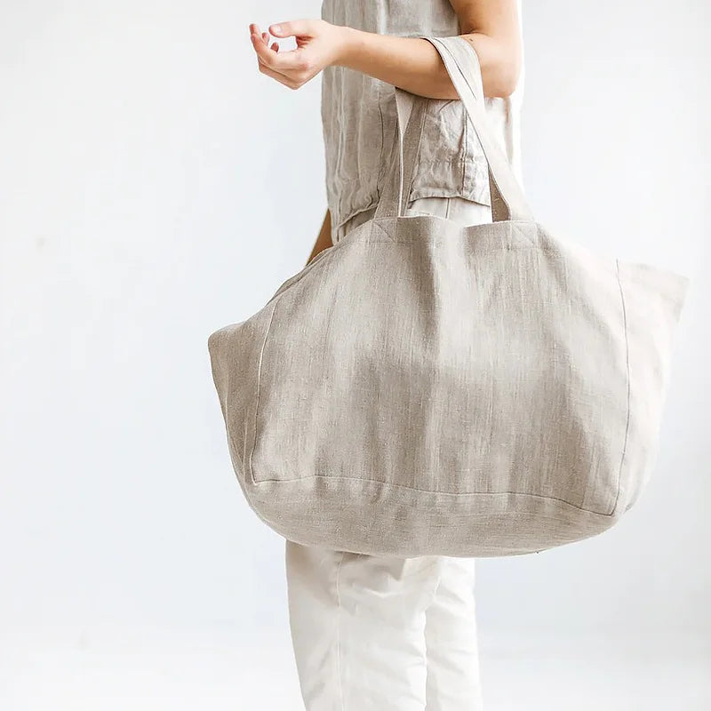 Women's Linen Shoulder Bag