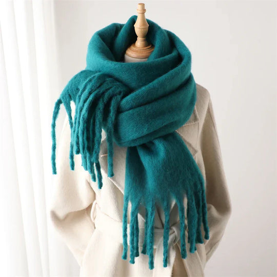 Colorful Winter Scarf for Women with Fringe Finish | Ideal for the Cold Season