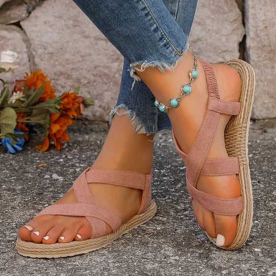 Women's espadrille platform sandals