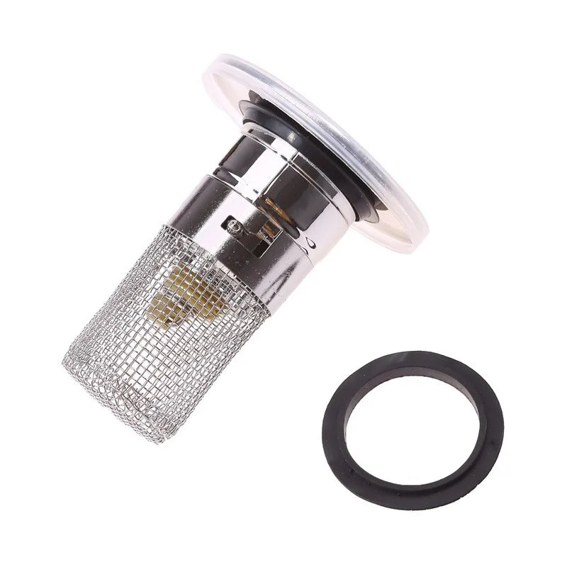 Drain strainer for shower and sink | Hair strainer made of stainless steel | StoppFix