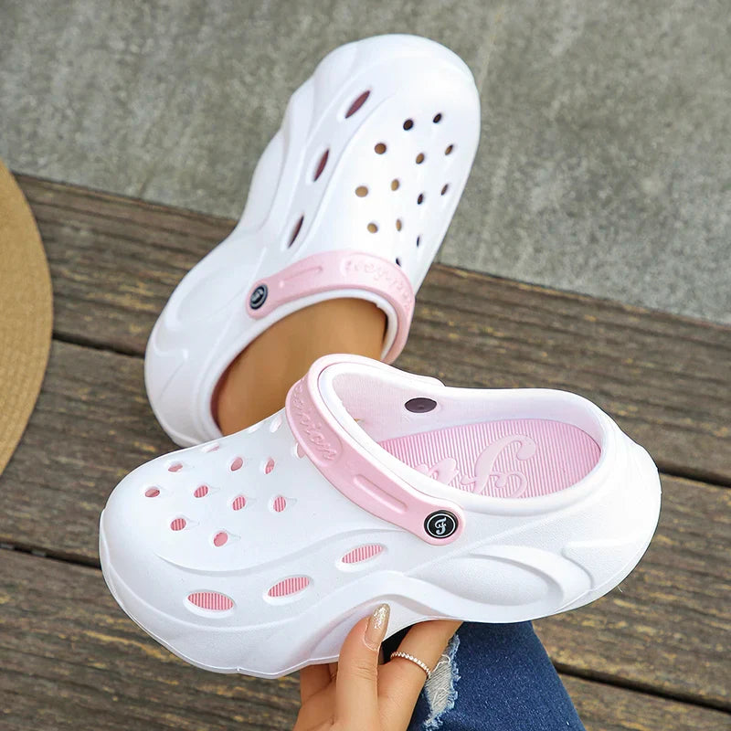 Women's Sandals Clogs with Perforation