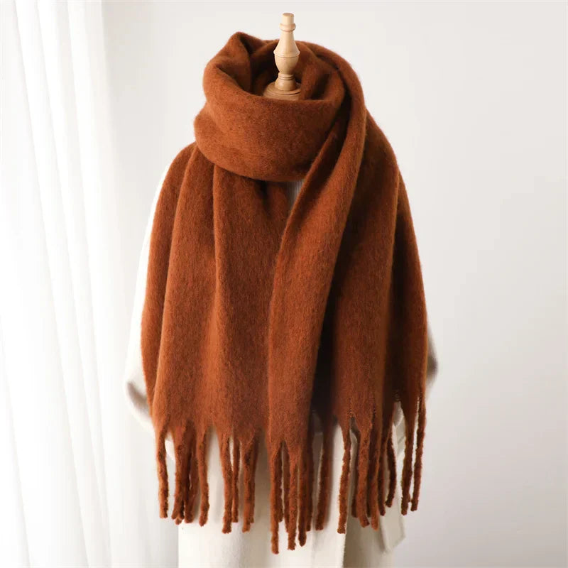 Colorful Winter Scarf for Women with Fringe Finish | Ideal for the Cold Season