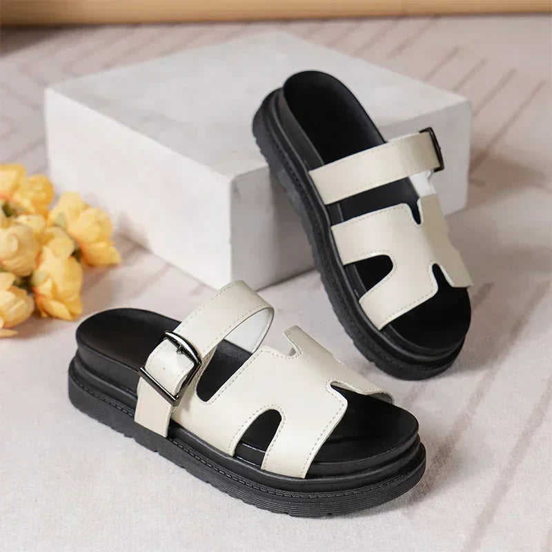 Women's Platform Sandals with Adjustable Straps