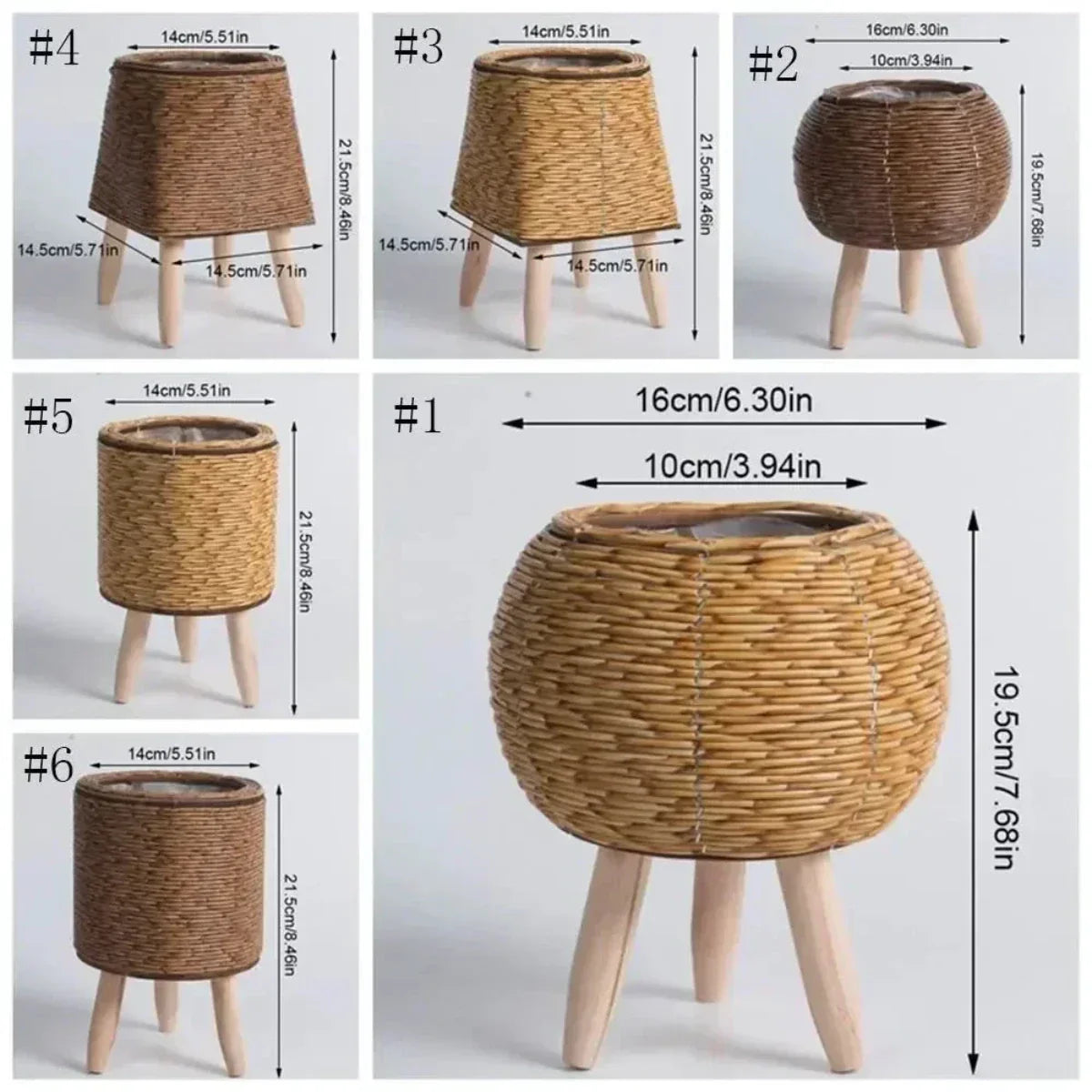 Scandinavische Plantenpot Liora Puck Binnen Buiten | Lichtgewicht Duurzaam Plastic | Natuurlijke Kleur Minimalistisch Ontwerp | Balkon Woonkamer Tuin