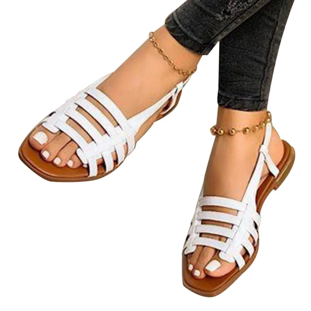 Elegant women's sandals with a multi-strap design