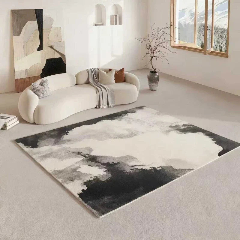 Irmane Wabi Sabi Area Rug | Soft Non-Slip Organic Design Carpet | Minimalist Living Room & Bedroom Floor Rug