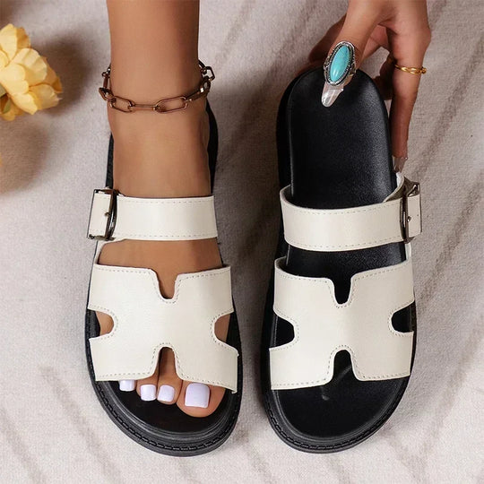 Women's Platform Sandals with Adjustable Straps