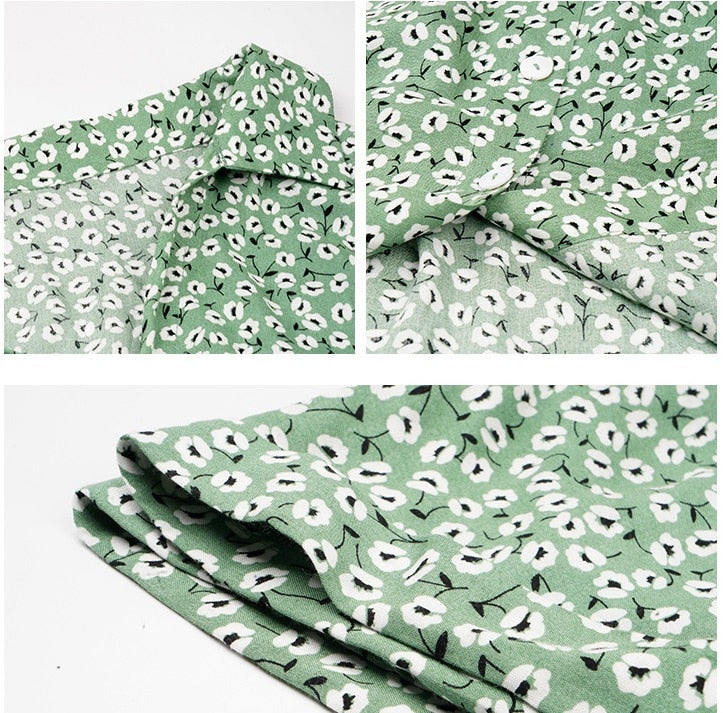 Summer midi dress with floral print