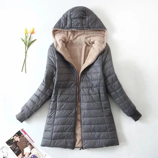 Women's Winter Fleece Jacket | With Hood