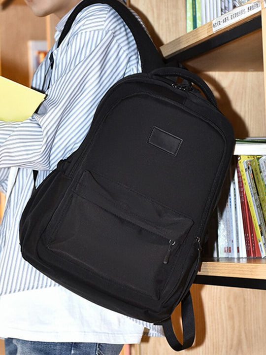 Classic school backpack with spacious pockets