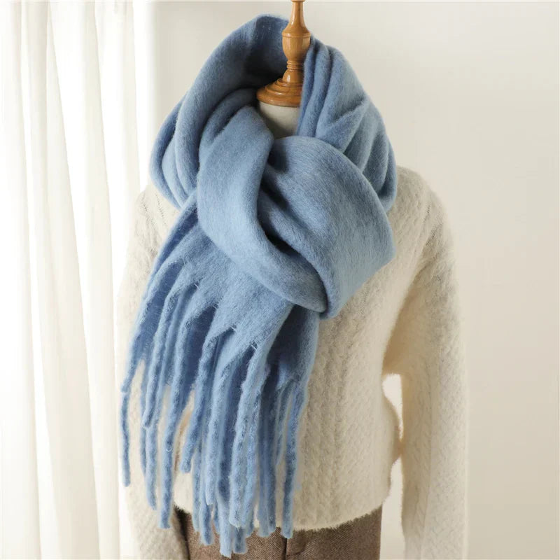 Colorful Winter Scarf for Women with Fringe Finish | Ideal for the Cold Season