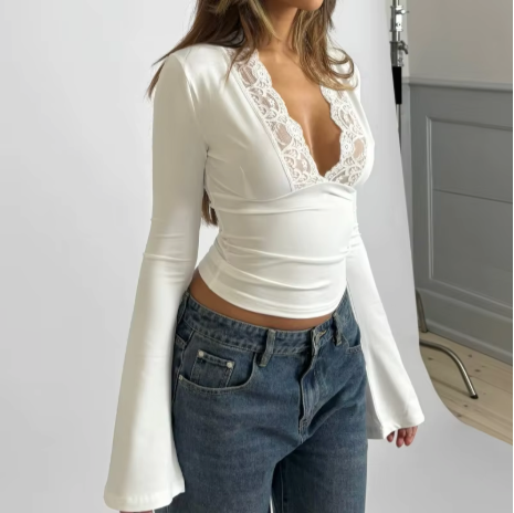 Celina - Trendy Lace Top