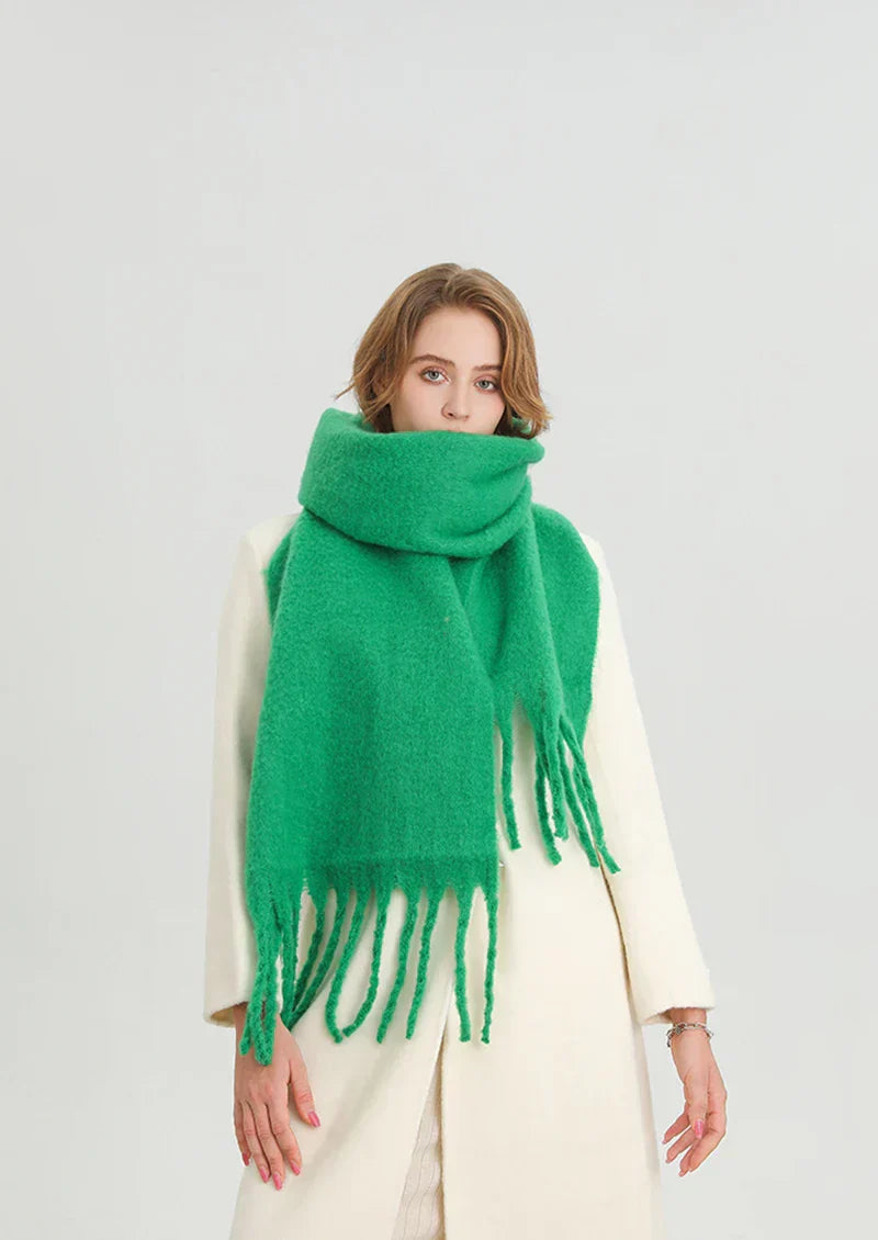 Colorful Winter Scarf for Women with Fringe Finish | Ideal for the Cold Season