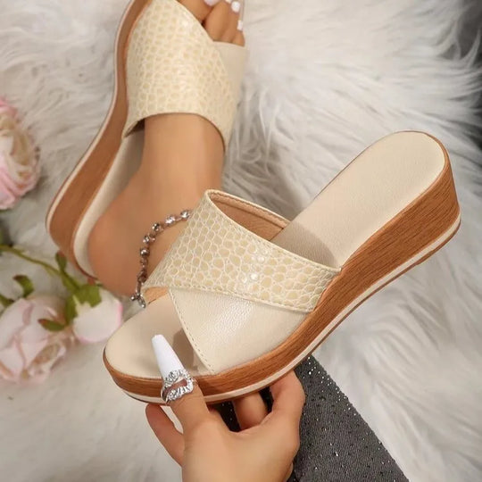 Women's Comfortable Orthopedic Sandals on Wedge Heel