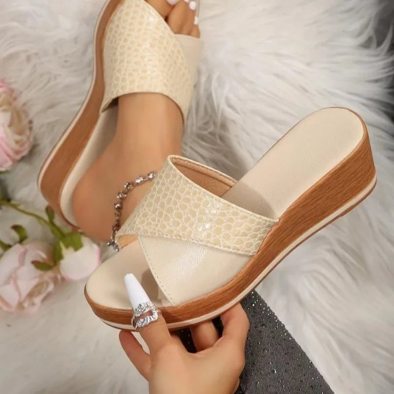 Women's Comfortable Orthopedic Sandals on Wedge Heel