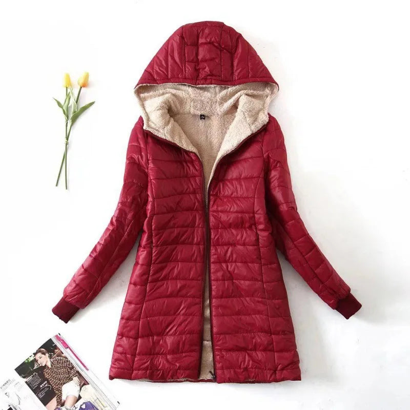Women's Winter Fleece Jacket | With Hood