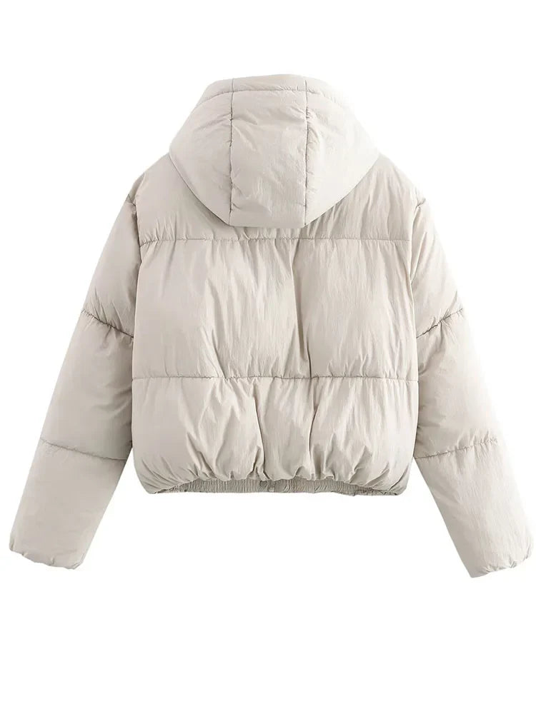 Women's Puffer Jacket | Hooded with Thick Padded Construction | Warm Winter Coat