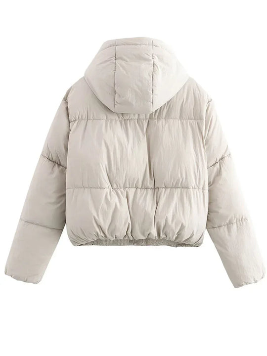 Women's Puffer Jacket | Hooded with Thick Padded Construction | Warm Winter Coat