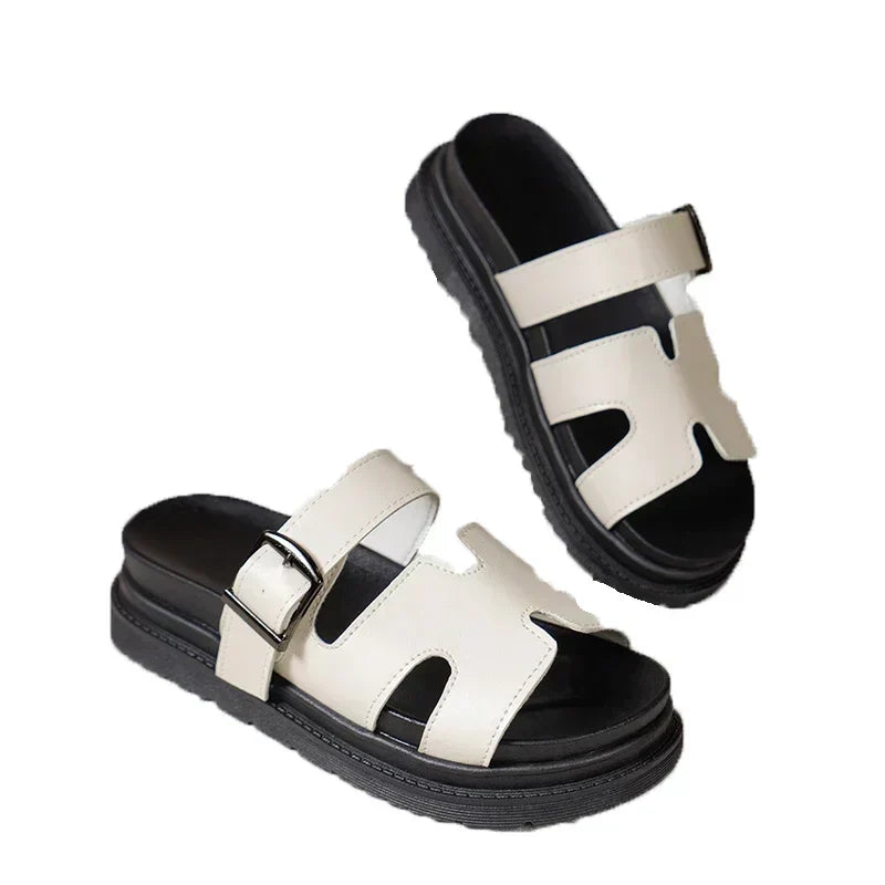 Women's Platform Sandals with Adjustable Straps