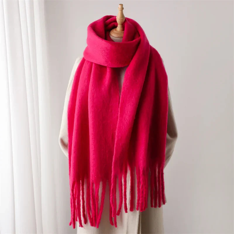 Colorful Winter Scarf for Women with Fringe Finish | Ideal for the Cold Season