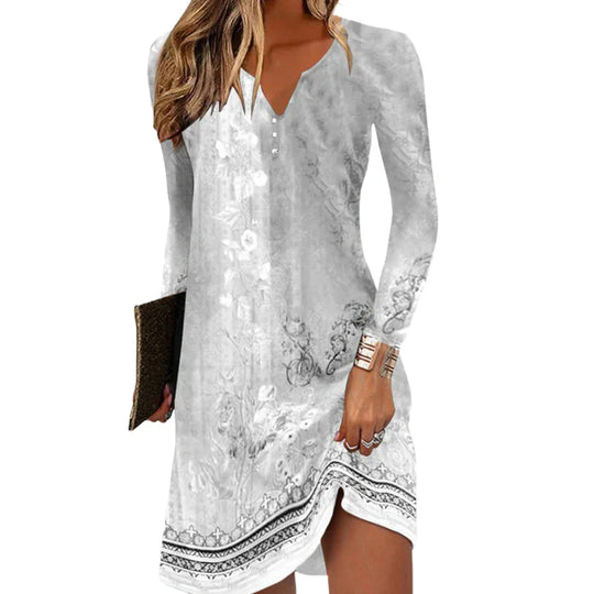 Summer dress with floral pattern