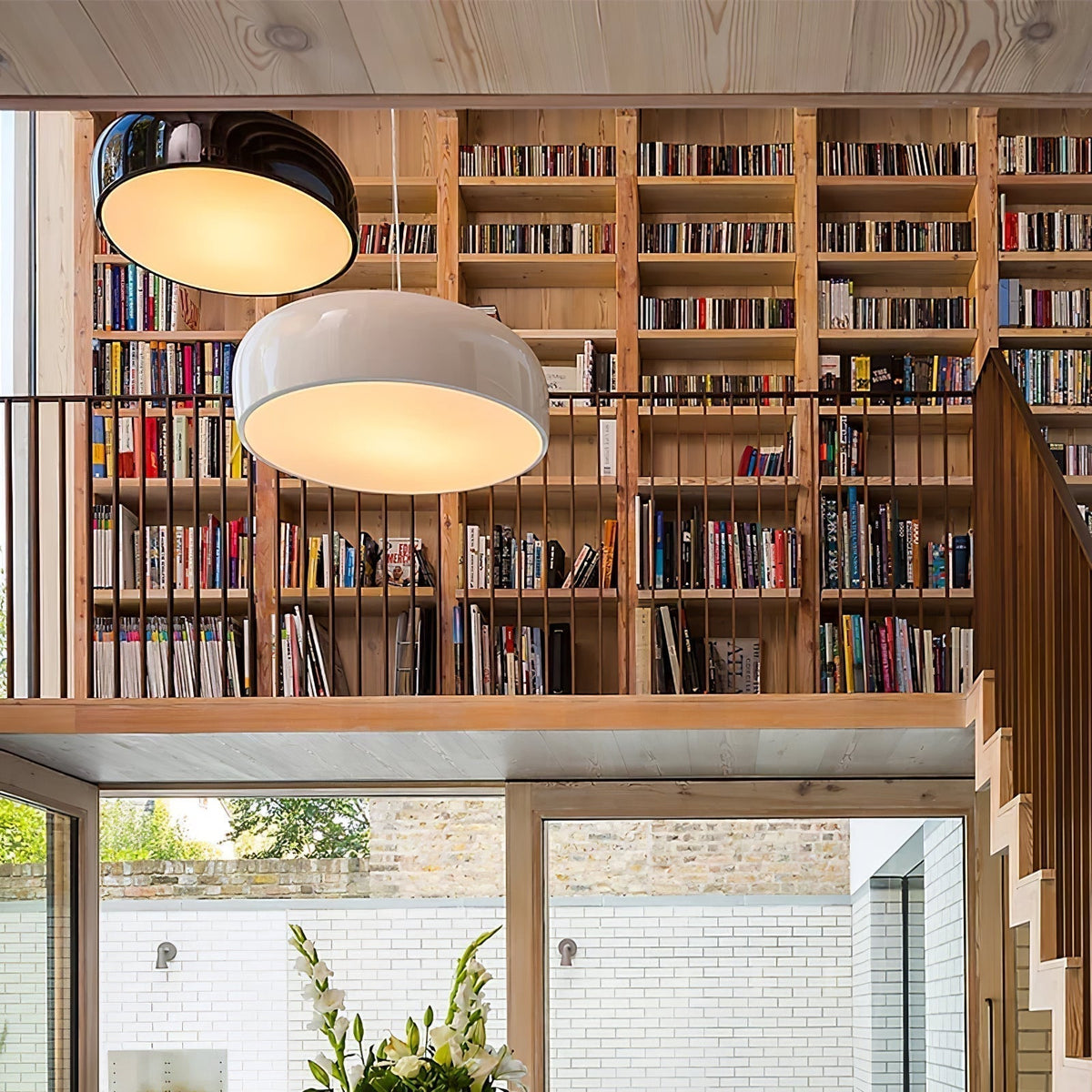 Modern Pendant Lamp for Dining Room & Kitchen | Smithfield Aluminum LED Light | E26/E27 Socket | 48cm Large Ceiling Light
