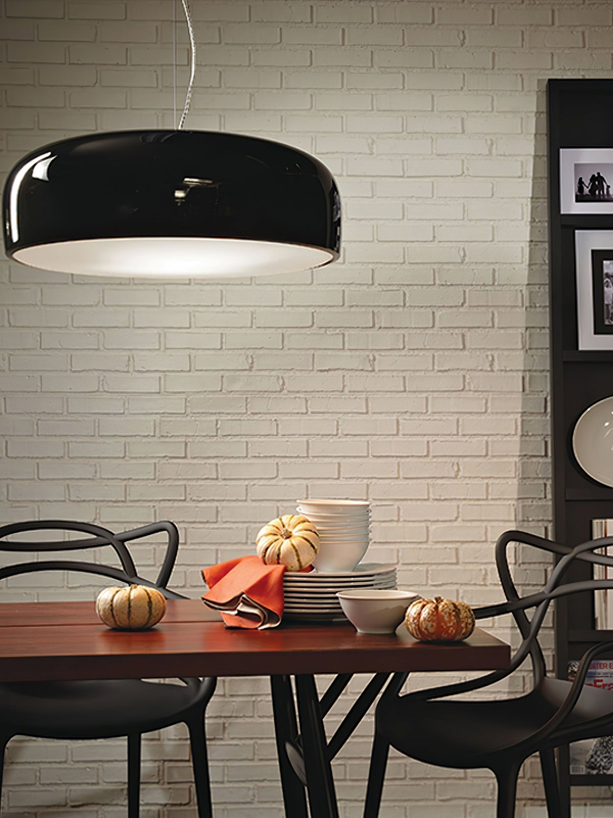 Modern Pendant Lamp for Dining Room & Kitchen | Smithfield Aluminum LED Light | E26/E27 Socket | 48cm Large Ceiling Light