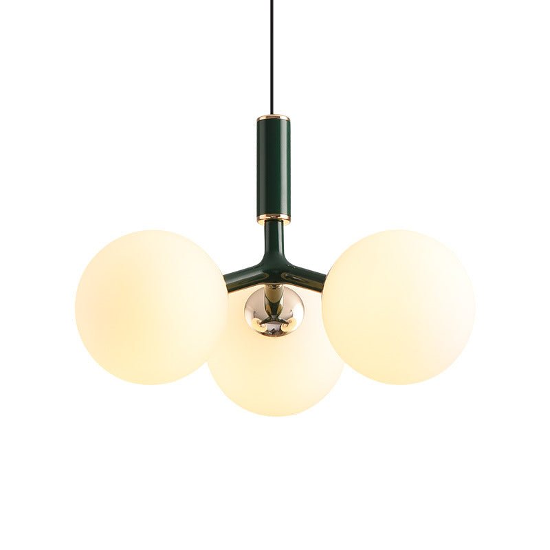 Scandinavian Glass Pendant Lamp Luxury Nordic Style | G9 LED | Sound Sensor | Modern Minimalist Hanging Light for Bedroom Living Room
