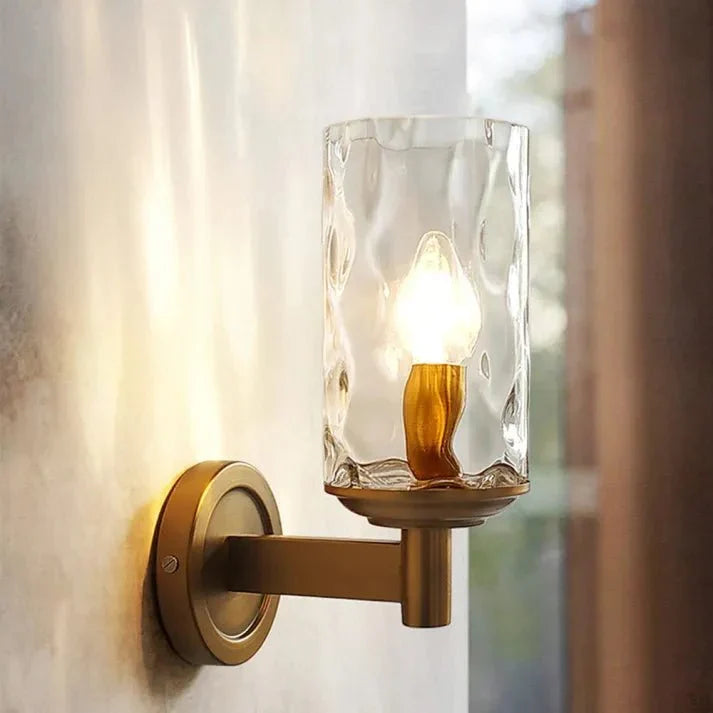 Retro Glass Wall Lamp Classic Vintage Design | E14 Bulb Base | Iron & Glass | Indoor Decorative Lighting