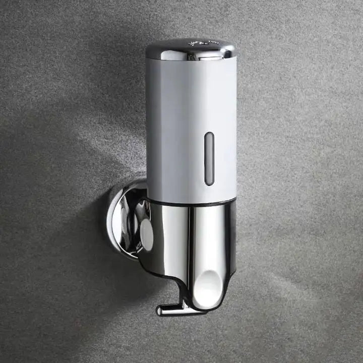 Wall-Mounted Soap Dispenser | Dish Soap Dispenser Set | Black, Silver & Transparent | SoapFlow