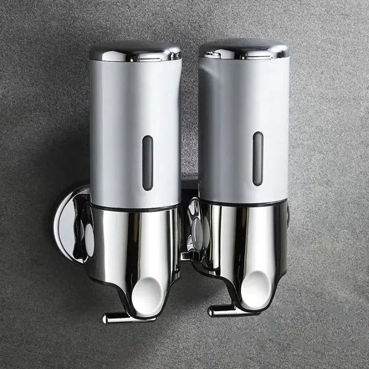 Wall-Mounted Soap Dispenser | Dish Soap Dispenser Set | Black, Silver & Transparent | SoapFlow