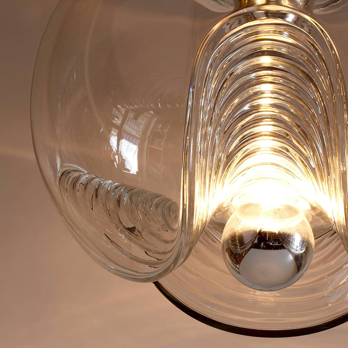 Wave Pendant Lamp | Modern Fluid Glass Hanging Light | E26/E27 LED/Edison Fixture | Adjustable Suspension Ceiling Lighting