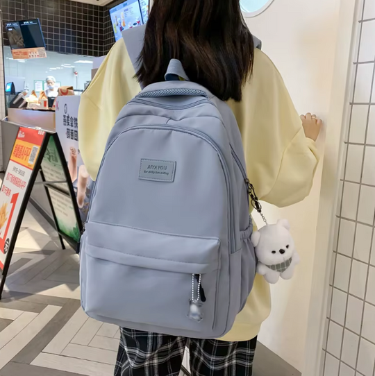 Waterproof school backpack with multiple compartments