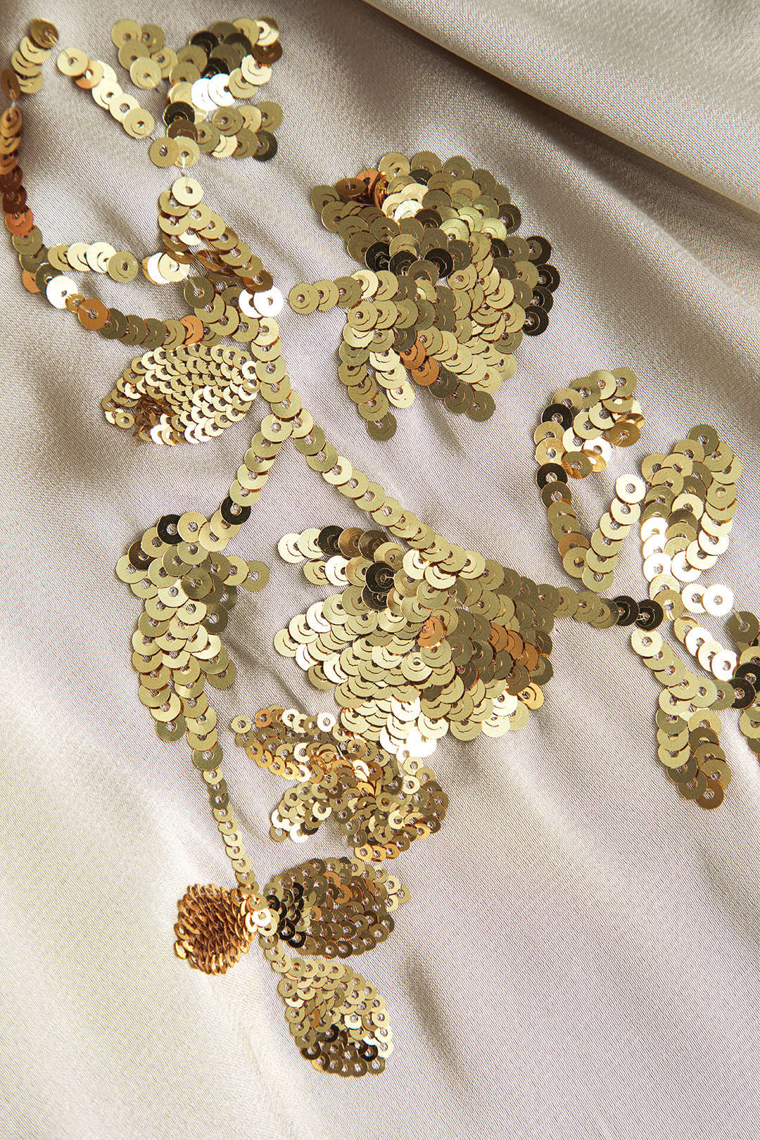 Mabel - Stylish Split Design Shirt for Women with Sequins and Long Sleeves