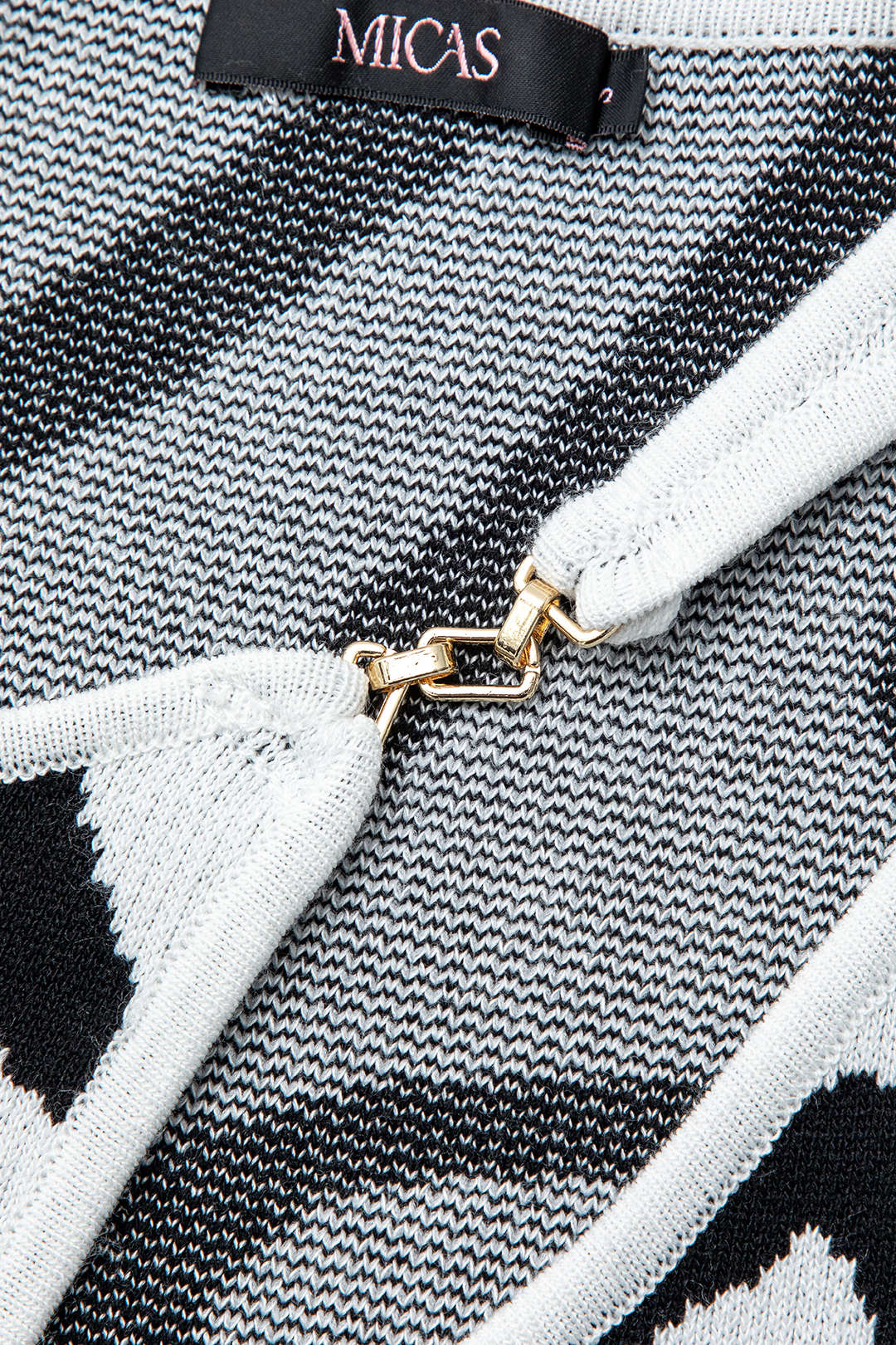 Line Pattern Cut Out Slit Wide Maxi Dress 