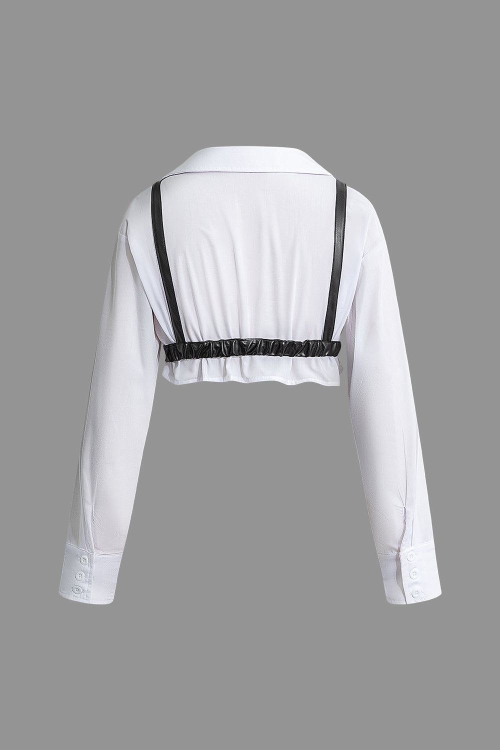 Zabrina - Elegant Color Block Look Women's Long Sleeve Shirt